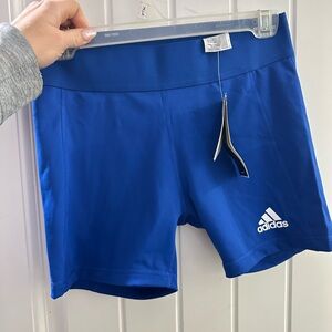 Adidas royal blue volleyball athletic shorts with tags